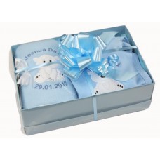 Personalised New Baby Boy’s 3 Piece Christening Gift Set